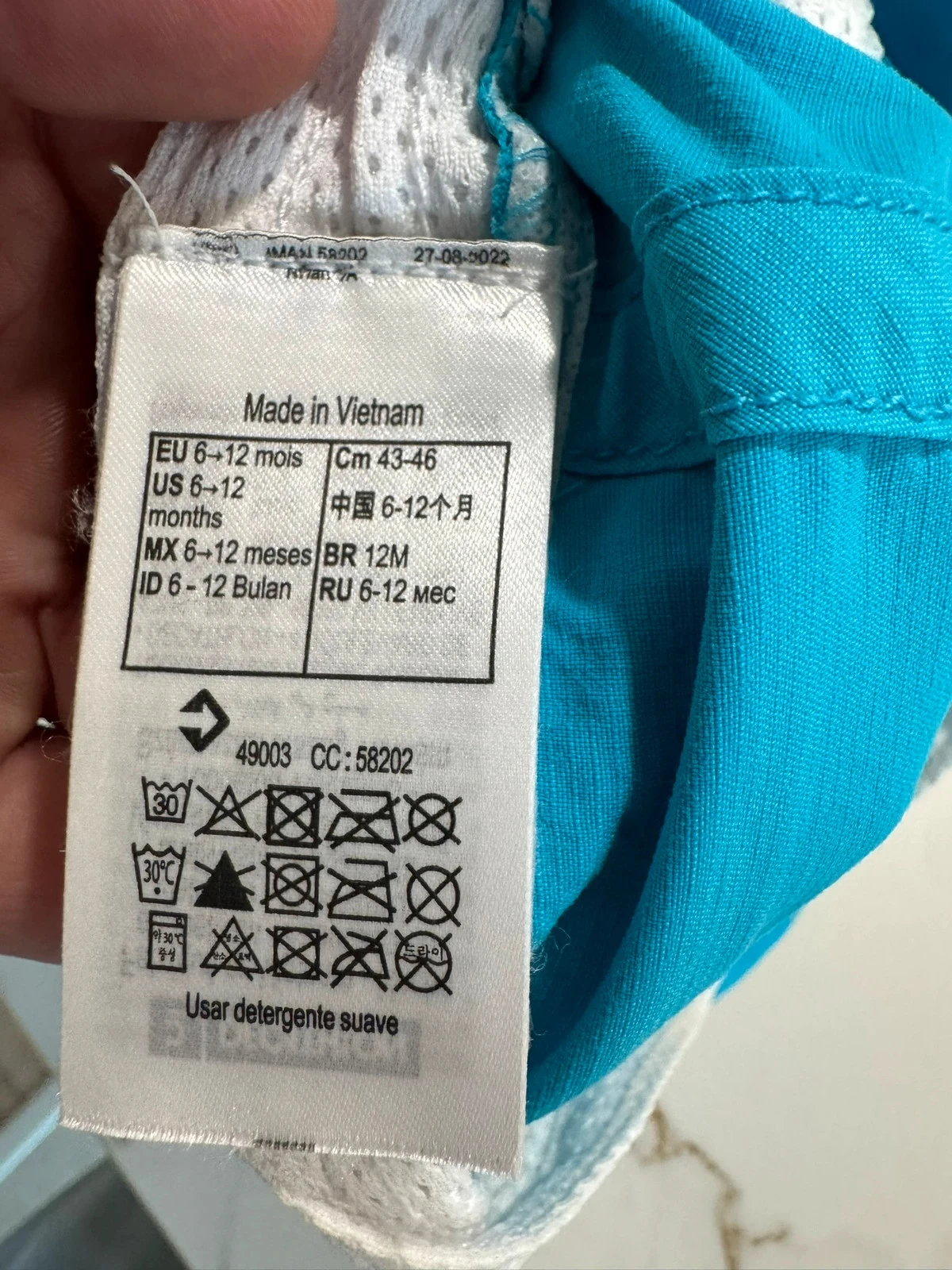 Gorra piscina mar 6 12 meses azul turquesa Nabaiji Décathlon – photo 5